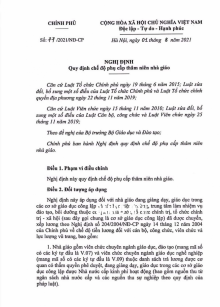 Nghị định qui định phụ cấp thâm niên nhà giáo